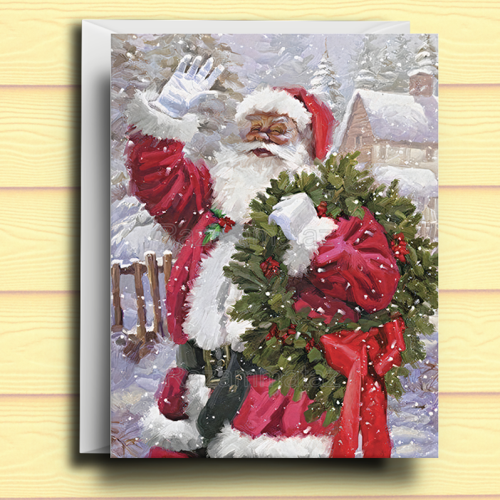 Black Santa Card B